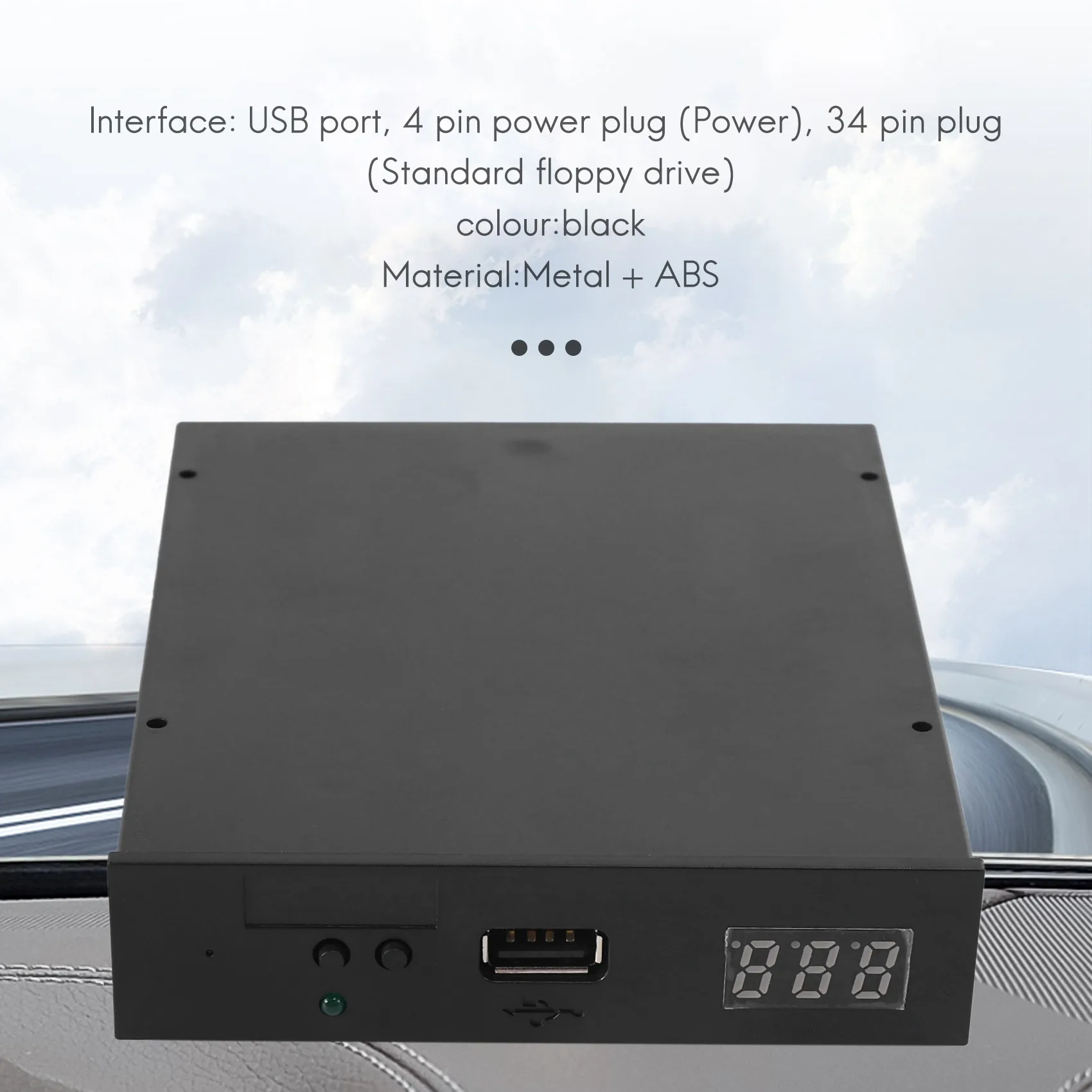 N88R Version Sfr1M44-U100K Black 3.5 Inch 1.44Mb Usb Ssd Floppy Drive Emulator For Yamaha Korg Roland Electronic Keyboard Gotek