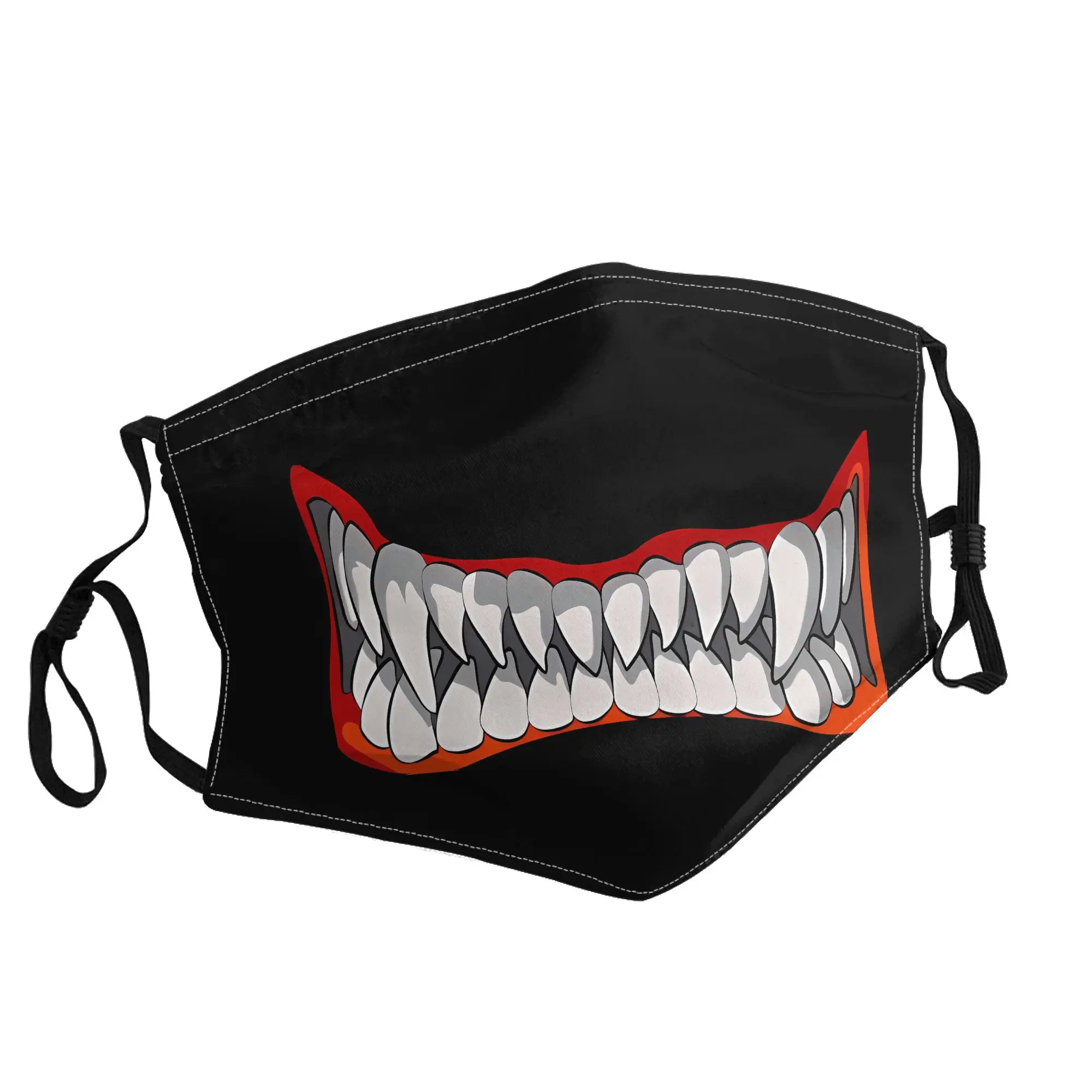 

Маска с принтом «Зубы вампира» для защиты от Covid и обеспечения безопасности, унисекс, для улицы, модная, с принтом