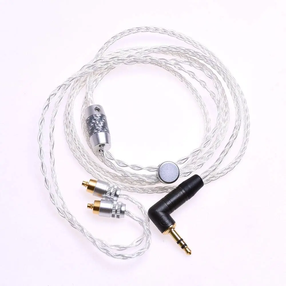 8 Cores 5n OCC Audio Headphone Upgrade Silver Plated Cable For Sony IER-Z1R M7 M9 Headphone Upgrade Cable