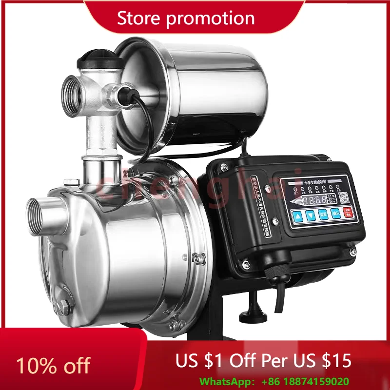 

Умный бытовой насос для повышения воды, двигатель постоянного тока, стальной насос высокого давления для чистой воды для очистки питьевой воды