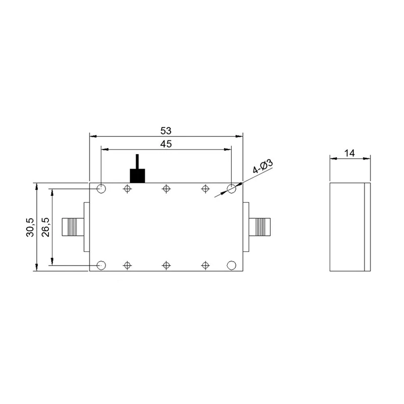 0.01-4G RF amplificatore a basso rumore 40Db guadagno per LNA UHF VHF GPS analizzatore di spettro RF amplificatore a basso rumore