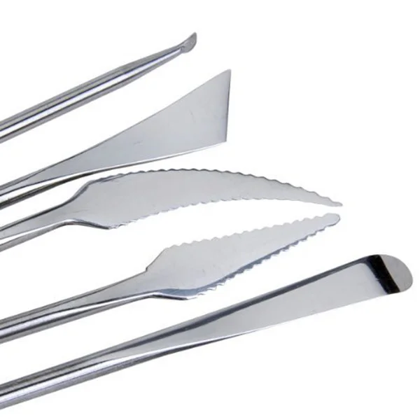 5Pcs Stainless Steel Clay Sculpting Tools Double Head Pottery Carving Kit for Sculpture Crafts Wax Carver Pottery Making Set