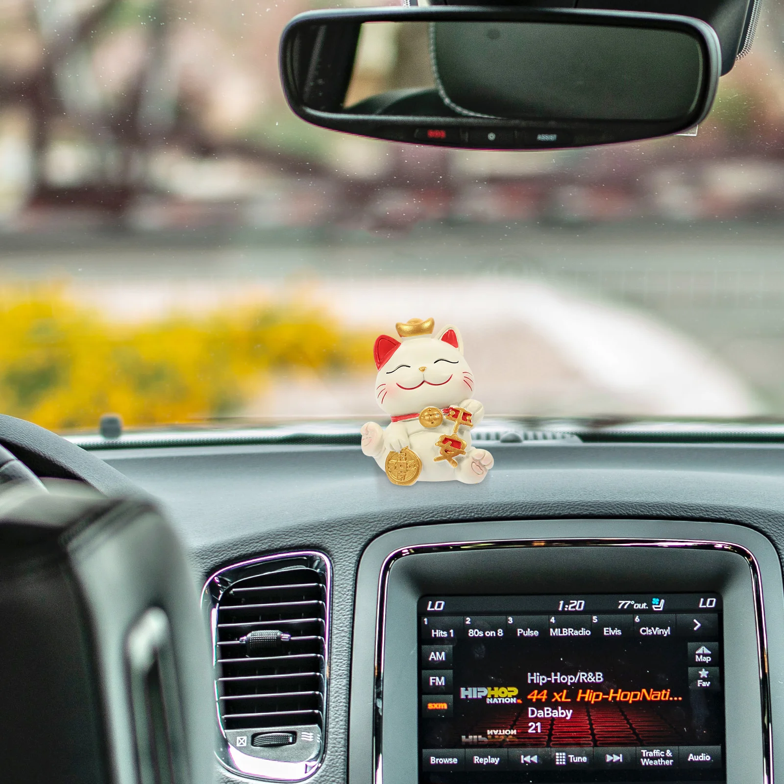 

Mini Resin Cat Statue Cartoon For Desktop Home Office Car Decoration Japanese Lucky Cat Ornament Small Animal Craft