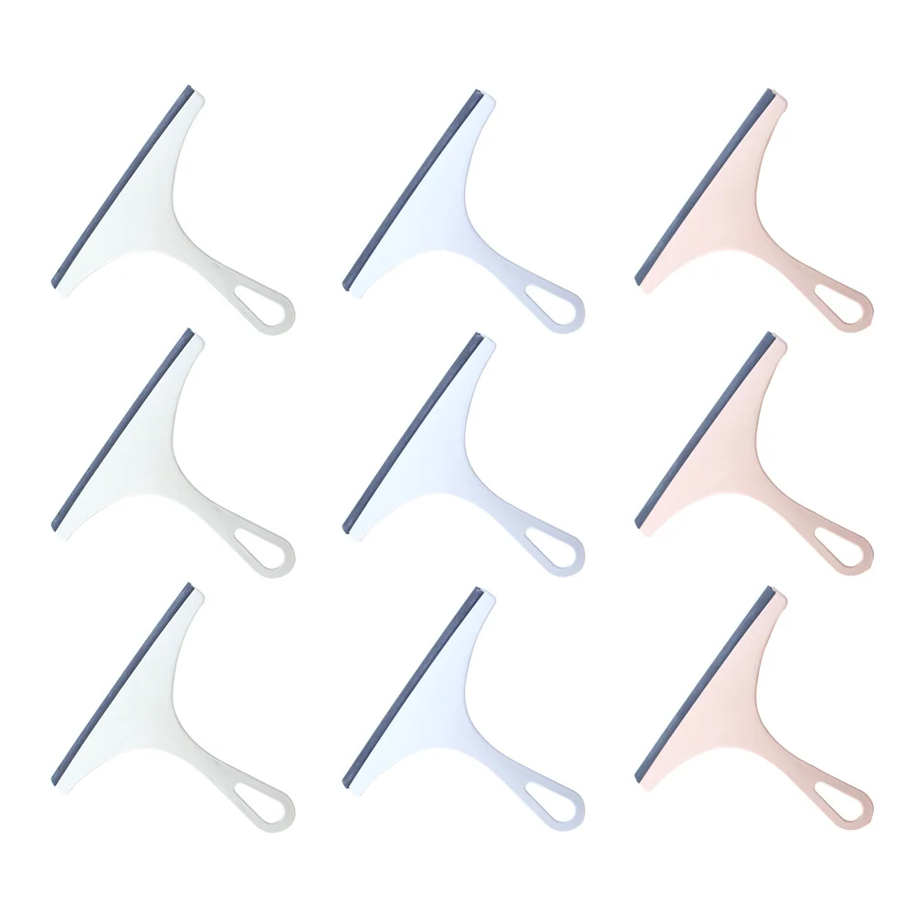 

9pcs Glass Window Scraper For Glass Wiper For Bathroom Shower Window Wiper Mirror Car Tile Cleaning Durable Scraper