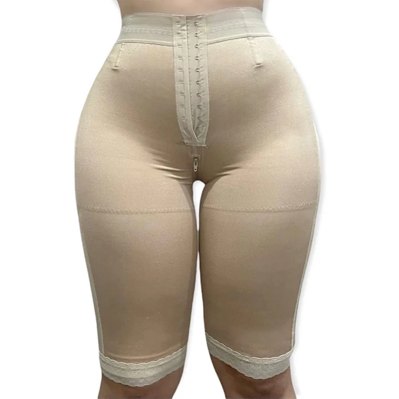 High Rise Knee Length Butt Lift Shorts High Waist Butt Lift Shorts Panty Alto Con Control De Abdomen