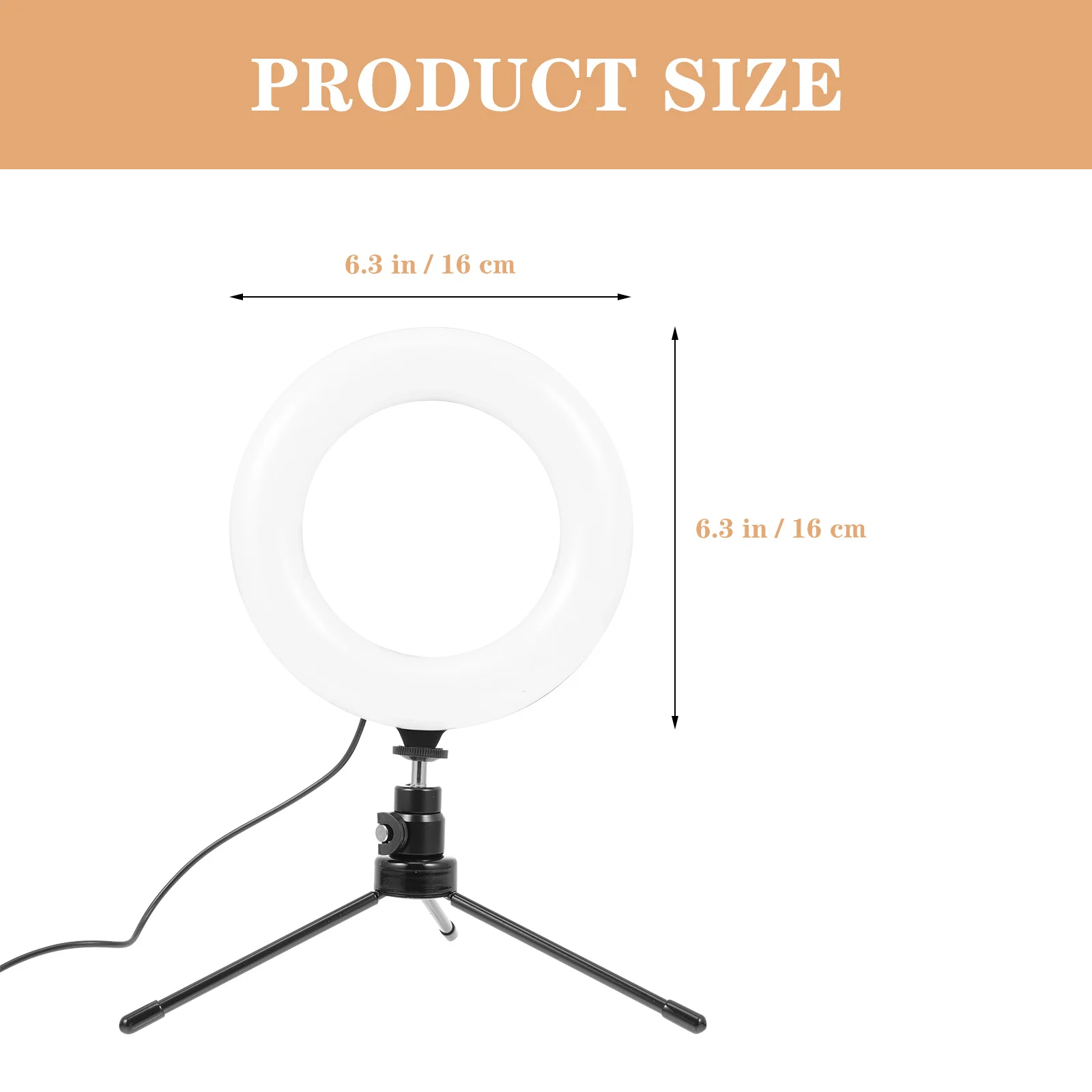 

1 set Led Ring Light Adjustable Clip-On Fill Light For Live Streaming Beauty Makeup Selfie Circle Lamp Photography Lighting