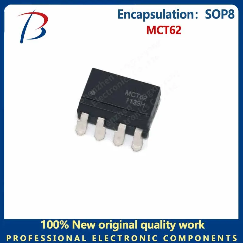 

10PCS MCT62 patch SOP8 optocoupler isolator chip