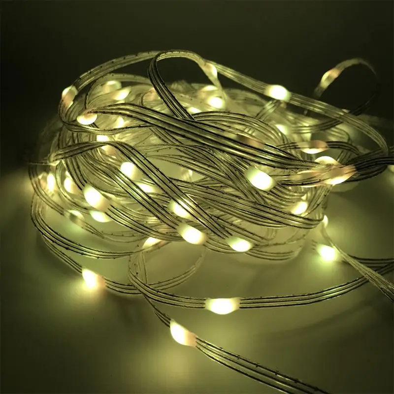 5 ~ 30mX aplikacja kontrola dźwięku muzyki WS2812B adresowalna pełnokolorowa dioda LED Pixel String Light 3D LED Pixel Pebble Light