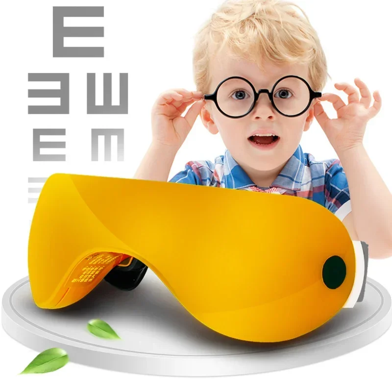 3D Rechargeable Green Light Eye instrument Restore vision Eye Massager Child Myopia Treatment Massage eye glasses