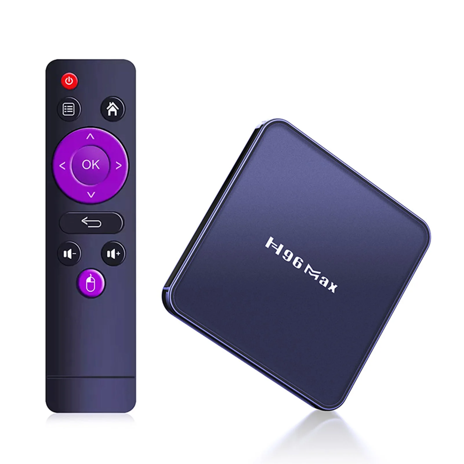 H96 Max V12 Android 12.0 Smart TV Box UHD 4K Media Player RK3318 4GB/64GB 2.4G/5G Dual-band WiFi BT4.0 100M LAN VP9 H.265