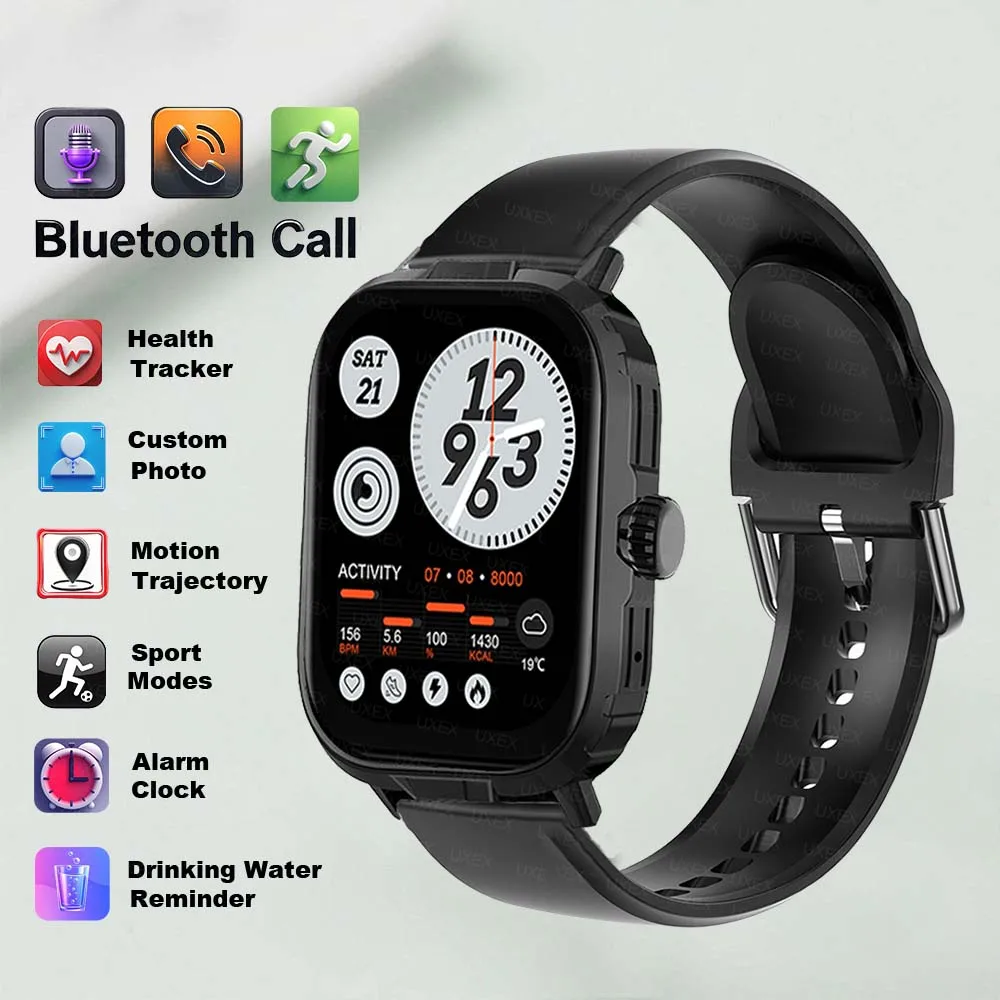 

Умные часы для улицы Masculinos 2.01 HD, полноэкранный эксклюзивный подарок, беспроводной трекер для звонков и здоровья, женские часы на заказ, спортивные часы