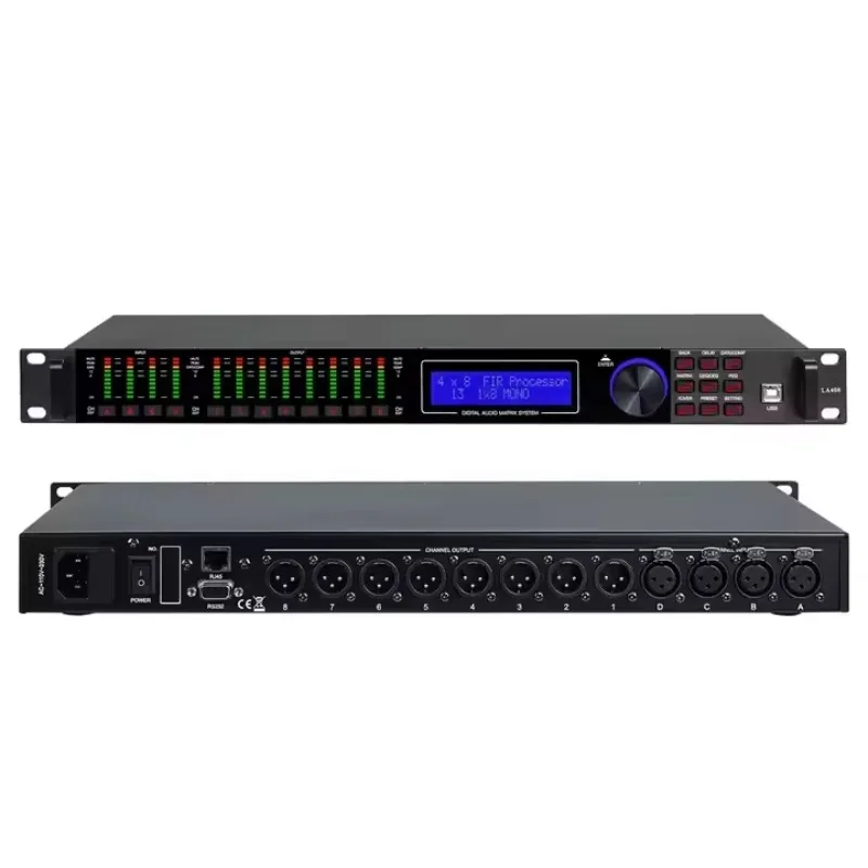 

192kHz Sampling Rate 4 Input 8 Output Built In FIR Professional Audio Speaker Management System DSP Processor