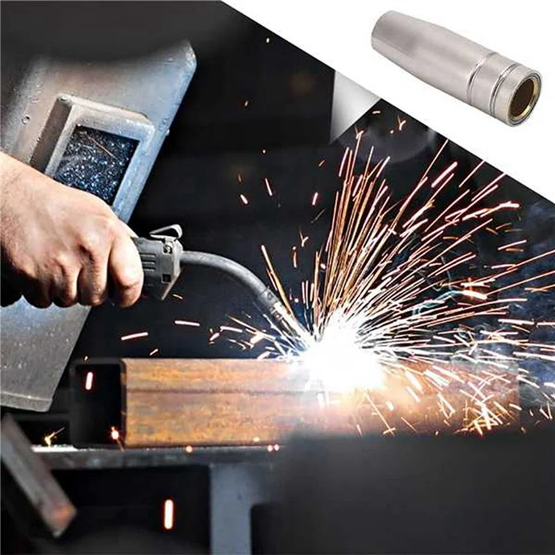 WORTHOWN-8Pcs MB15AK MIG/газовое сопло, сварочный наконечник, защитная чашка сопла для сварочной горелки