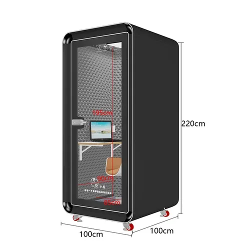 

LHY26 ss Mobile Soundproof Room Home Telephone Booth Detachable Recording Studio Live Studio Singing Room Mute Warehouse