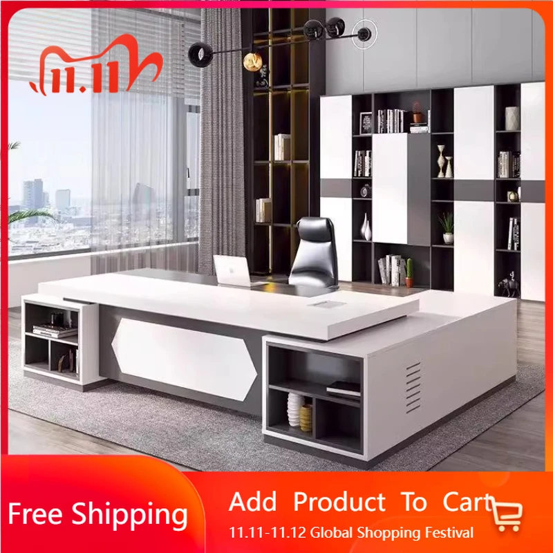 

Reception Storage Office Desk Unique Minimalist Conference Work Computer Desks Secretary Creativity Escritorio Oficina Furniture