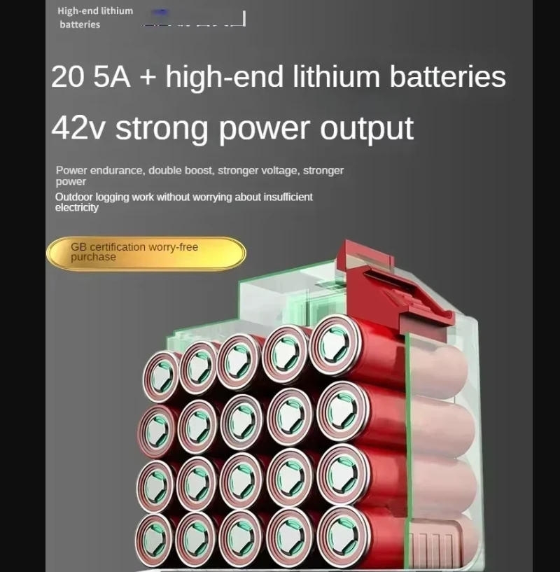 

Professional Electric Chainsaw with Powerful Lithium-ion Battery and Portable Design DC