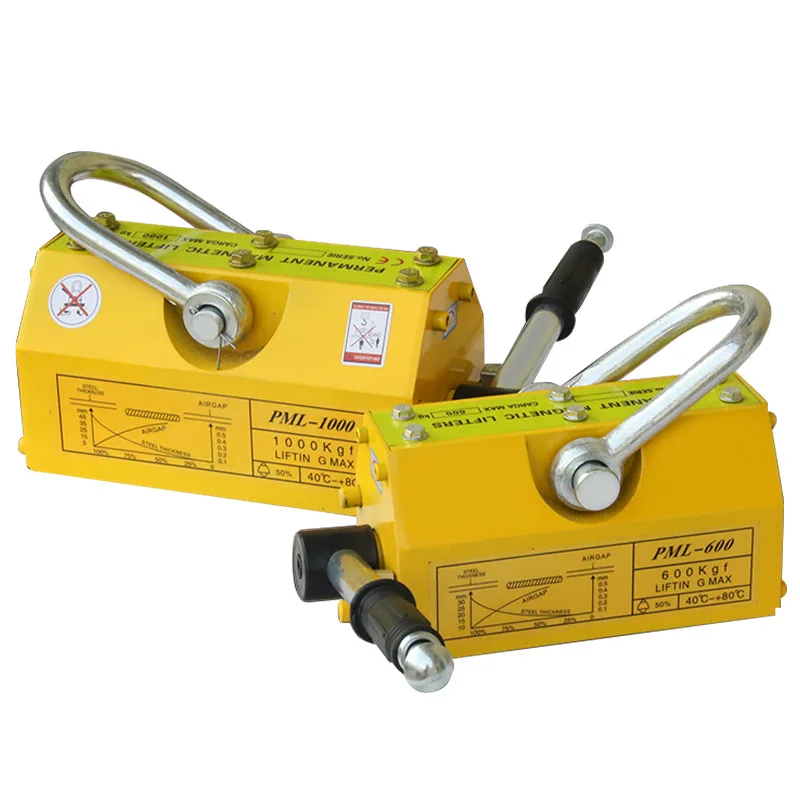 العرض المباشر رافعة قوية للخدمة الشاقة رفع المغناطيس 100 كجم-600 كجم حالة جديدة رافعة مغناطيسية دائمة