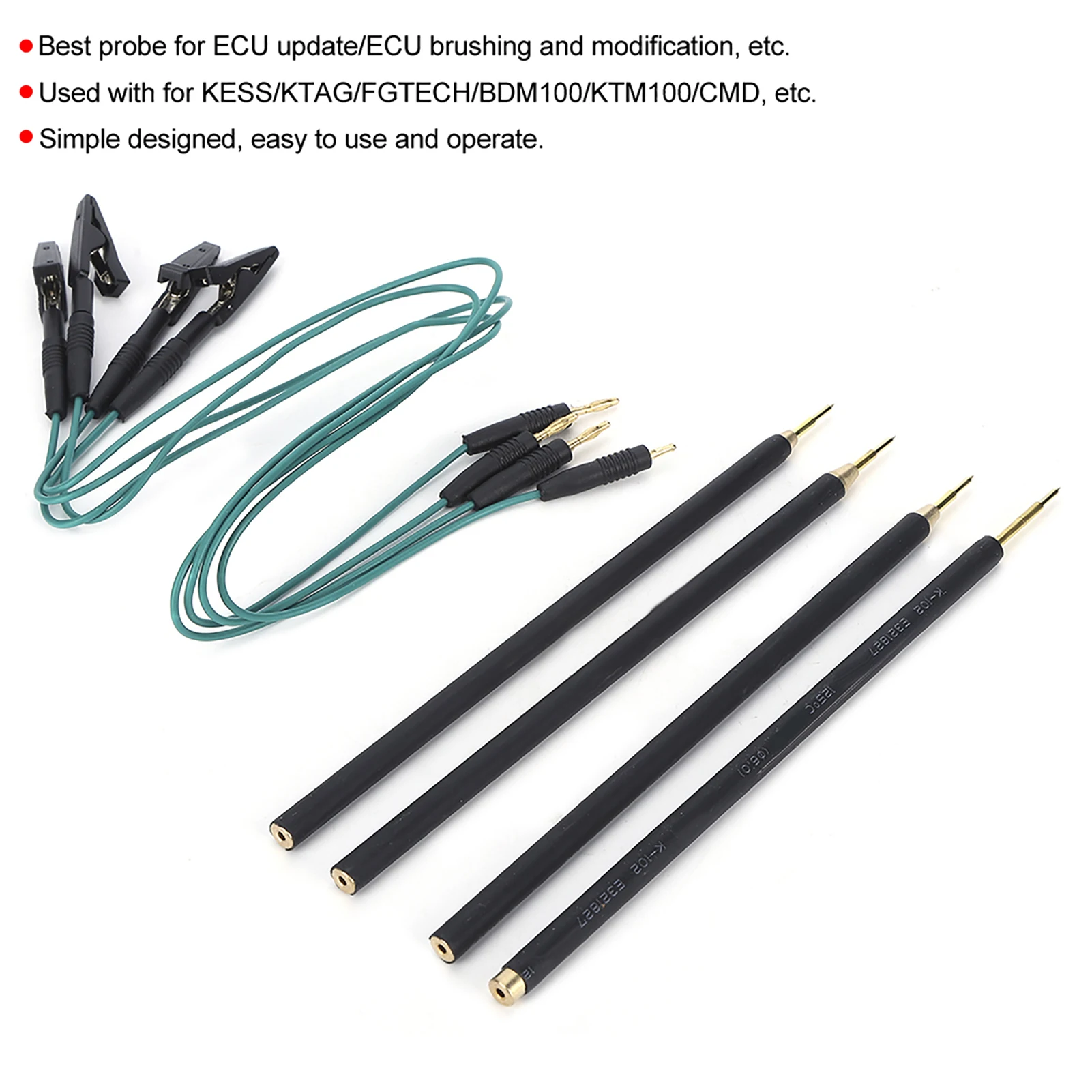 /مجموعة أقلام التحقيق LED BDM الإطار دبابيس مع توصيل كابل استبدال ل KTAG/KESS ECU مجلس التحقيق أقلام أداة تشخيص السيارة