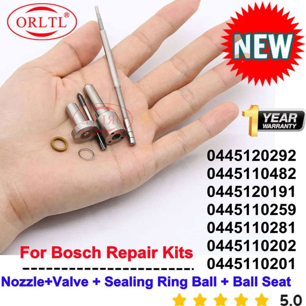 

0445120292 0445110202 0445110201 0445110482 0445120191 0445110259 0445110281 Ремкомплект дизельных форсунок Клапан сопла для BOSCH