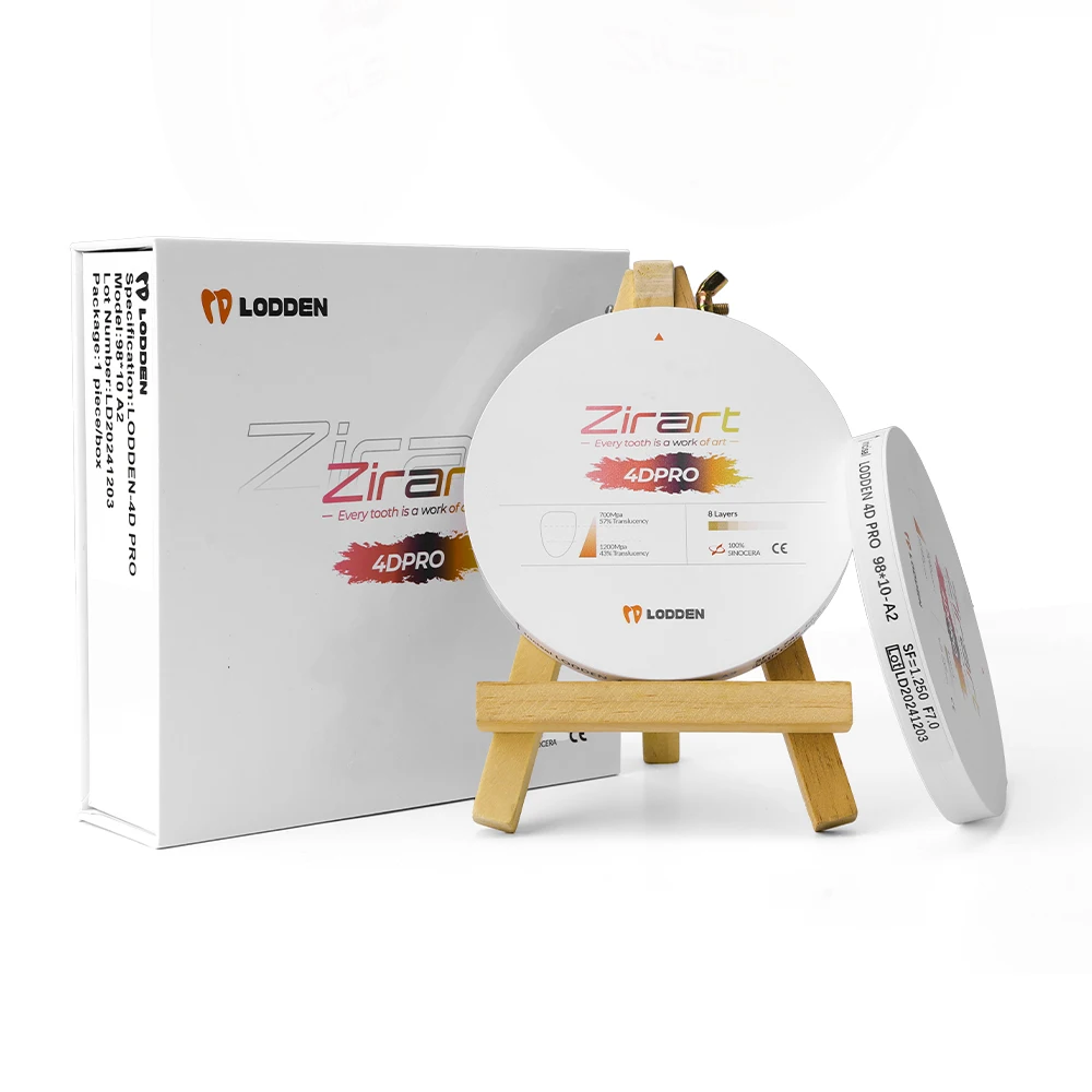Dentallabor Zirkonoxidblock 4D Pro 98*18mm für Dental CAD CAM Crown Transparenz 43-57% Stärke 700-1200 VITA 16 & BL1-4 &OM1-4 – Detail 12