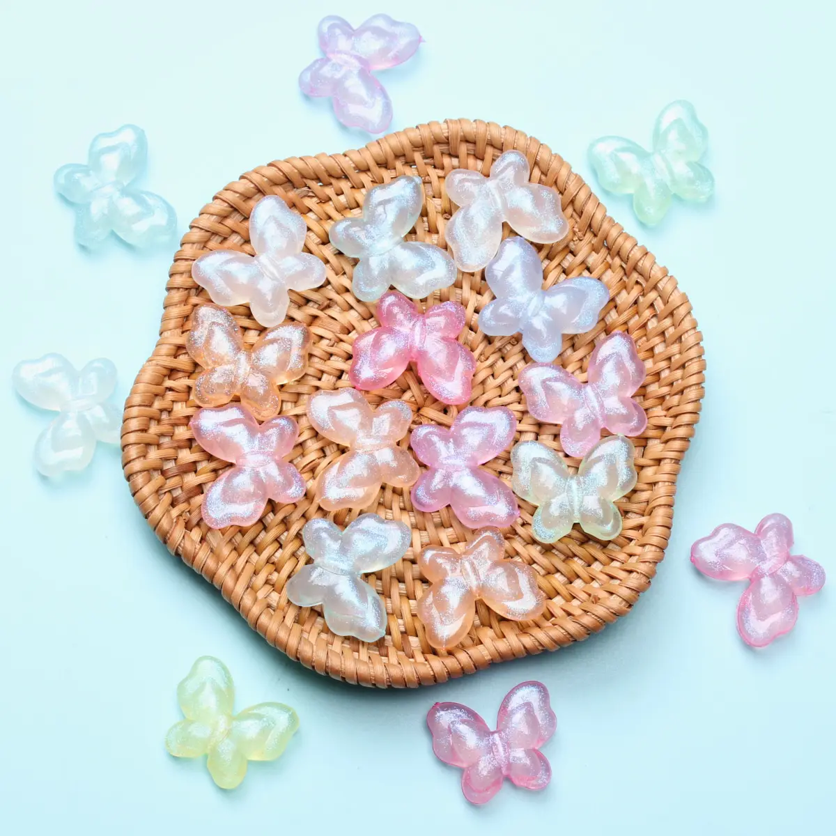 10-шт-Флуоресцентные-акриловые-бусины-бабочки-21-мм