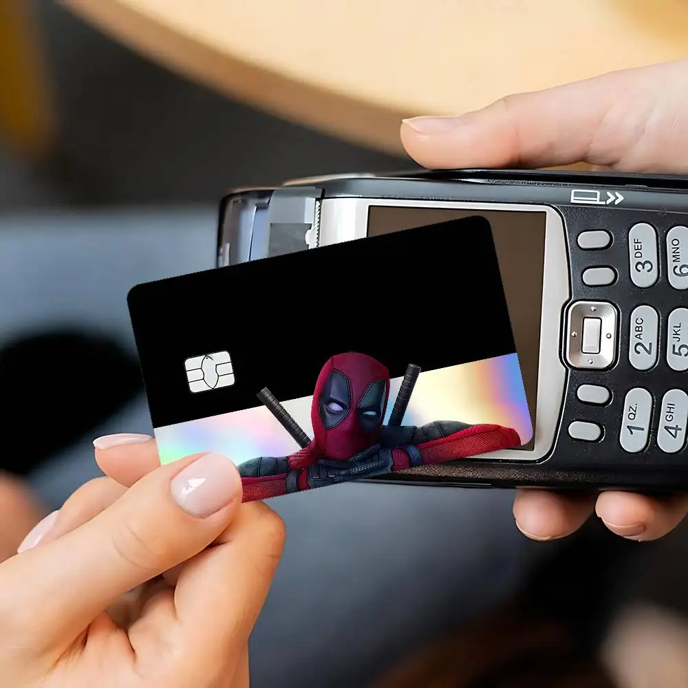 D-DeadpoolS Cool Card Skin Sticker For Debit Credit Card Laser Reflective - view 6