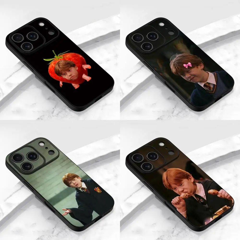 

R-Ron W-Weasley Phone Case For iPhone 13,16,11,14,17,12,15,Plus,E,Air,Pro,Max,Mini Protective Black Cover