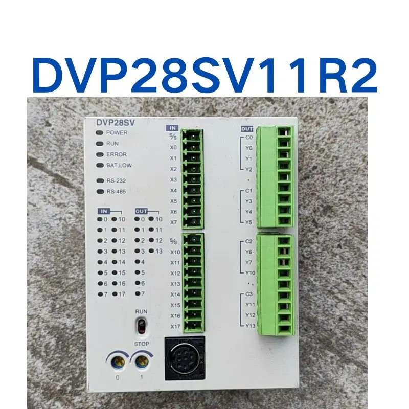 Used PLC programming controller DVP28SV11R2 tested OK function intact