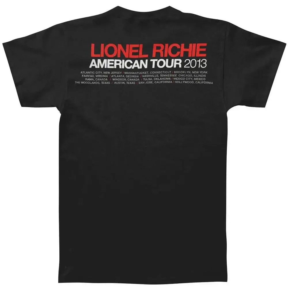 Men's Lionel Richie 2013 American Tour T-shirt Small Black