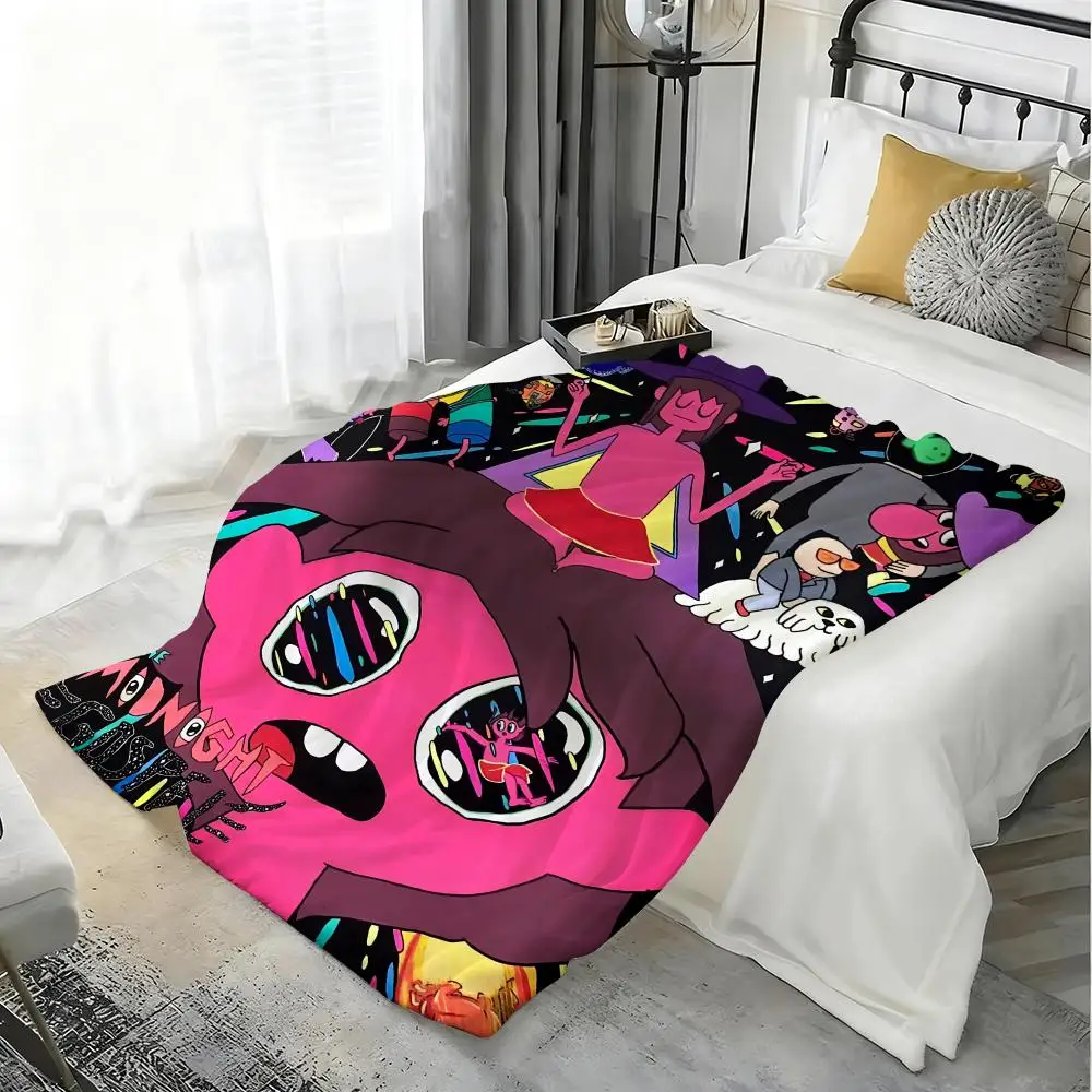 Мягкое фланелевое одеяло с рисунком M-Midnight Евангелие, теплое, приятное для кожи покрывало до колена для дивана, офисной кровати, путешествий, зимы, больших размеров