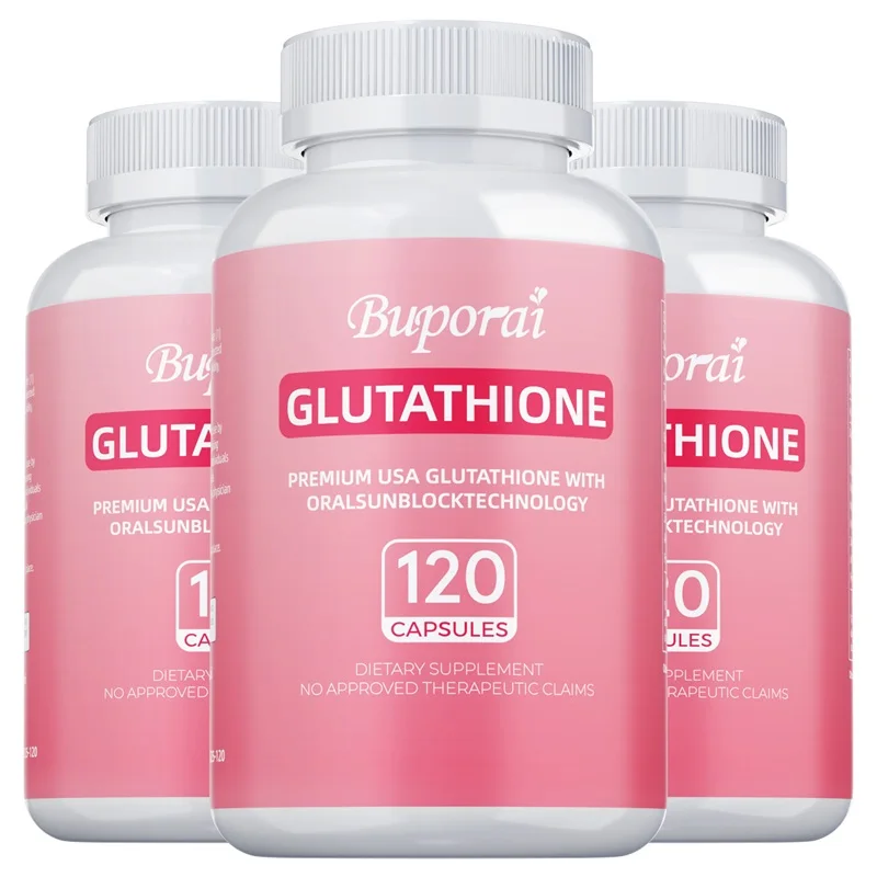 Glutathione Capsules Master Antioxidant Skin Brightening Liver Detox Support Immune Anti-Aging Supplement for Women Men