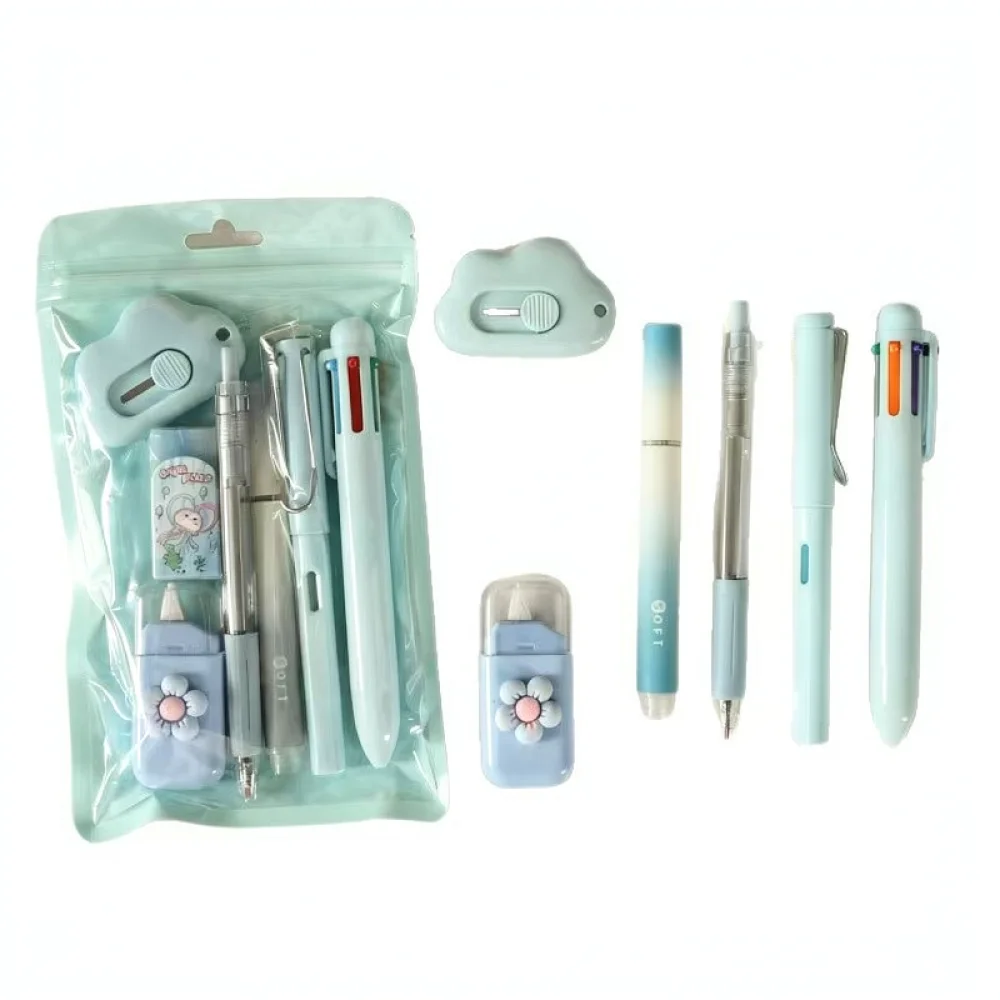 Kawaii Stationery Kit School Supplies Aesthetic Student Gift Box Writing Essentials Office Accessories Study Set