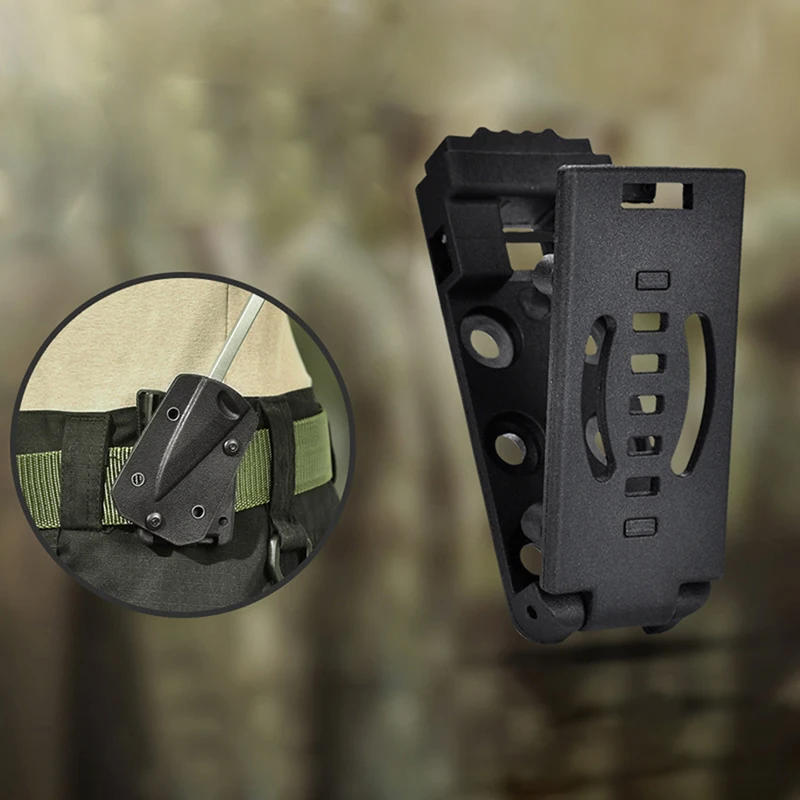 DIY Multi-function Quick-pull K Sheath Clip Tool Waist Clip Tactical Back Flashlight Clip Modification Accessories