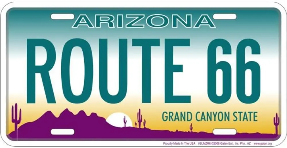 Parody Metal Sign | Route 66 Arizona | 12” x 6” Decorative Metal Sign | Decoration Plate for Vehicle/Wall | Man Cave Decorations