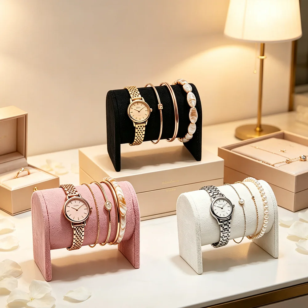 Watch Bracelet Display Stand,Single-Layer Jewelry Organizer, Beaded Bracelet and Bangle Display Rack for,Showcase,Dressing Table