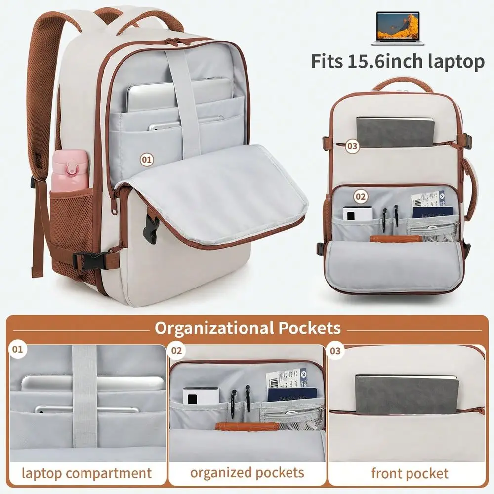

Backpack Women,Carry On Travel Backpack For Women Men,Travel Bag,Laptop Cases,School Backpack Weekender Bag, Large Capacity Multifunction Lightweight 15.6inch Laptop Backpack Flight Approved, Casual Daypack For Weekender Business/School /Trip.
