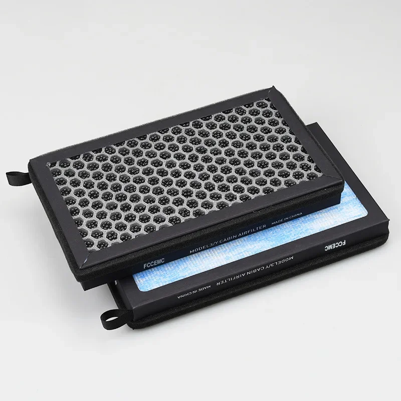 

Встроенный воздушный фильтр для Tesla Model 3 Y Model3 Highland Элемент кондиционера HEPA Активированный уголь CN95 Удаление запаха PM2,5