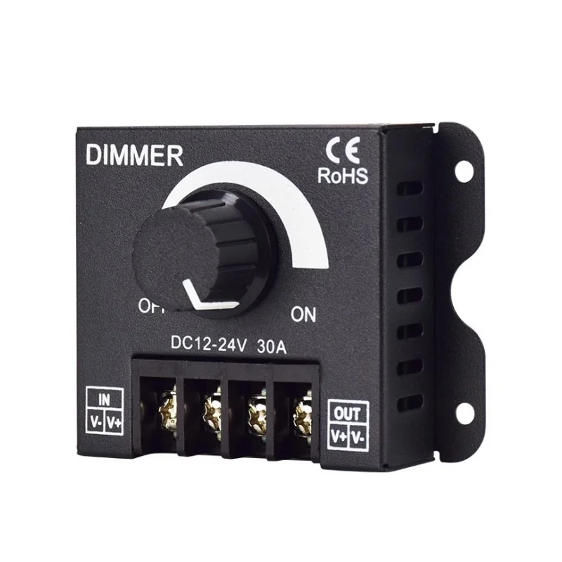 DC12V-24V LED Switch 30A Voltage Regulator Adjustable Controller For Strip Light Lamp Dimming Dimmers