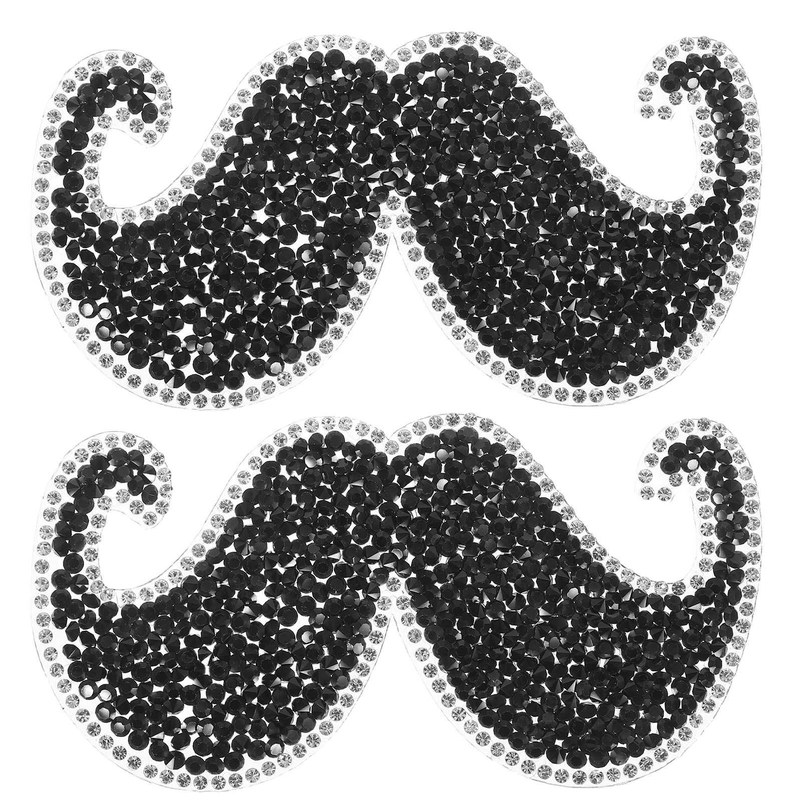 

2pcs Iron On Diy Clothing Repair Appliques Durable Hat Bag Jacket Patches For Party Outdoor Use Embroidered Sewing