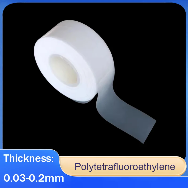 

White Translucent PTFE Film Thickness: 0.03 0.05 0.08 0.1 0.2 Width: 50 100mm For Sealing Lubricants And Non-Stick Sealing Tape