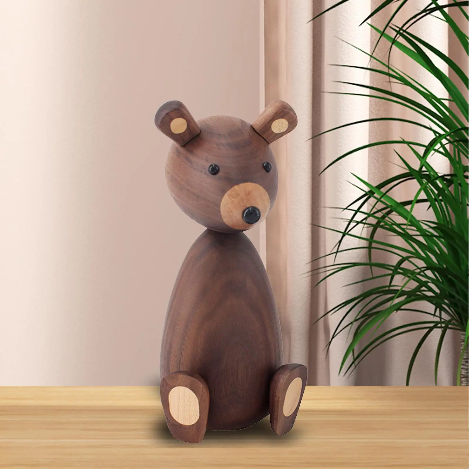 

Wooden Squirrel Statue Ornament Minimalist Craft Animal Home Decoration for TV Cabinet Entryway House Cabinet Shelf Bedroom