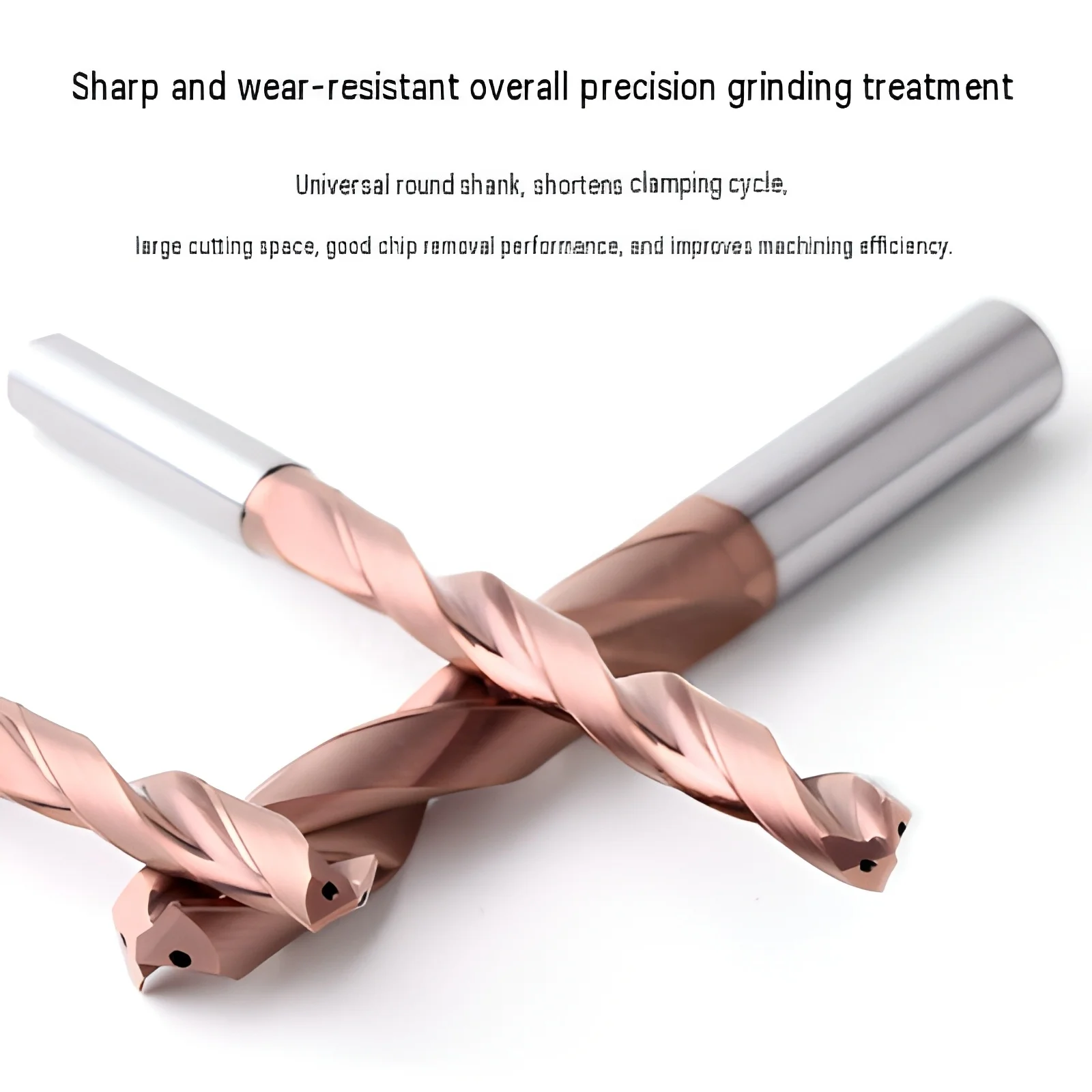12D Internal Coolant Tungsten Steel Drill Bit 140° Point Angle Through Coolant Twist Drill Deep Hole Solid Carbide Drill