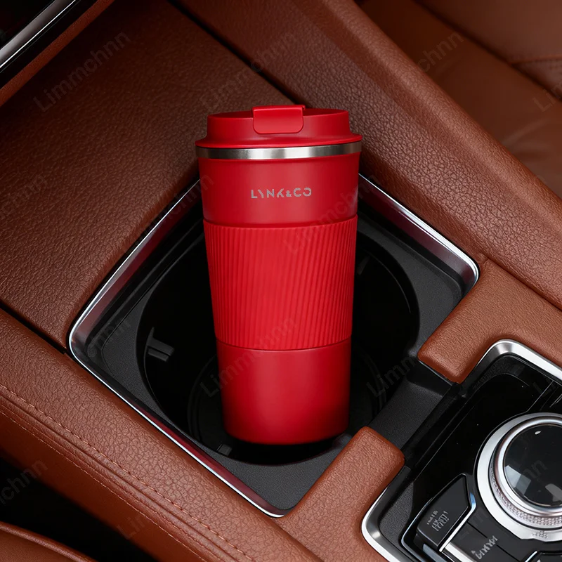 Spill-Proof Thermal Car Logo Water Cup Easy-Grip Stainless Steel For LYNK&CO PHEV 05 09 PHEV MHEV 01 02 06 03+ Car Travel Mug