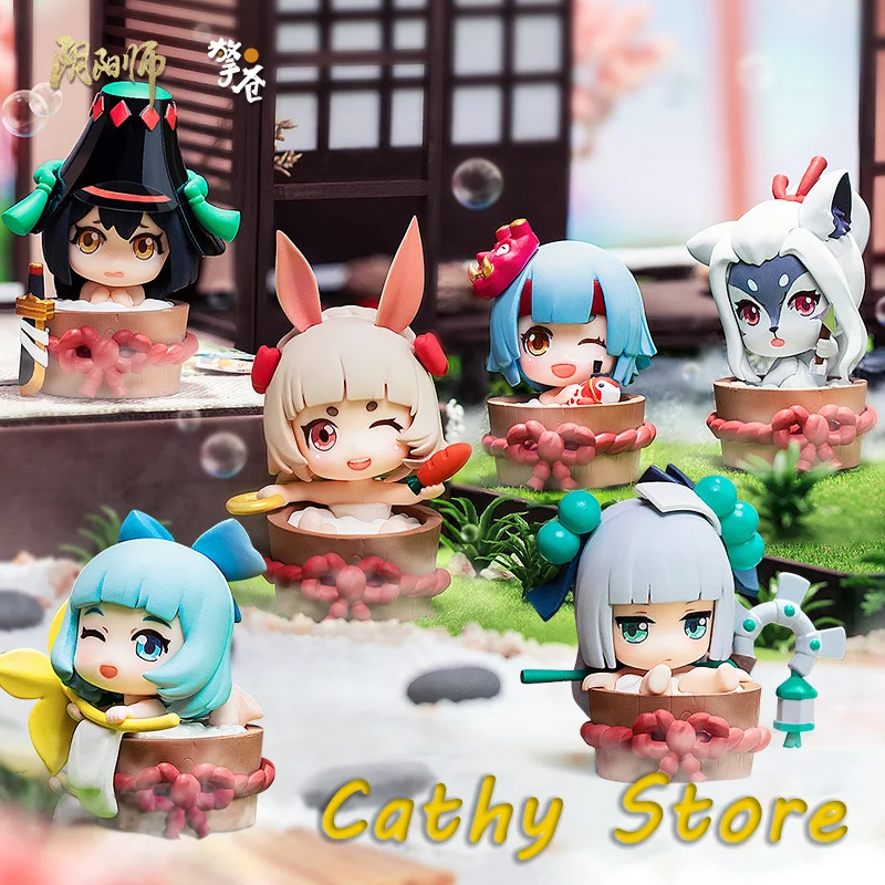 

Game Onmyoji Hot Spring Story Series Q Edition Action Figure Peripheral Statue Doll Desktop Ornament Collection Model Toys Gifts