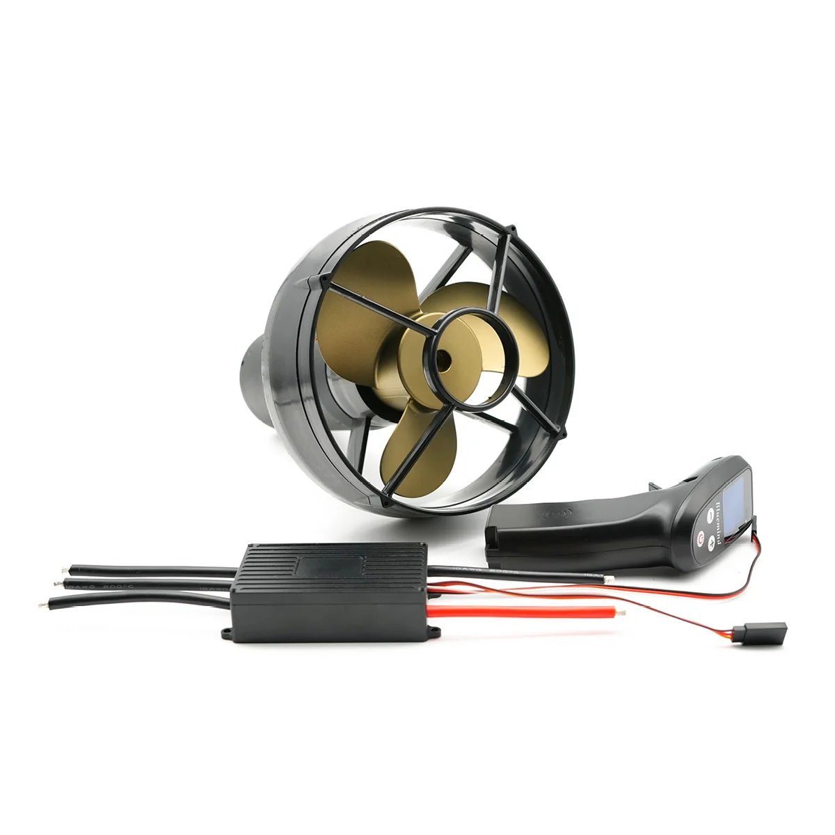 

55KG Thrust DC Brushless Motor 75141 IP68 Underwater Thruster with ESC Propeller Remote Controller Permanent Magnet Construction