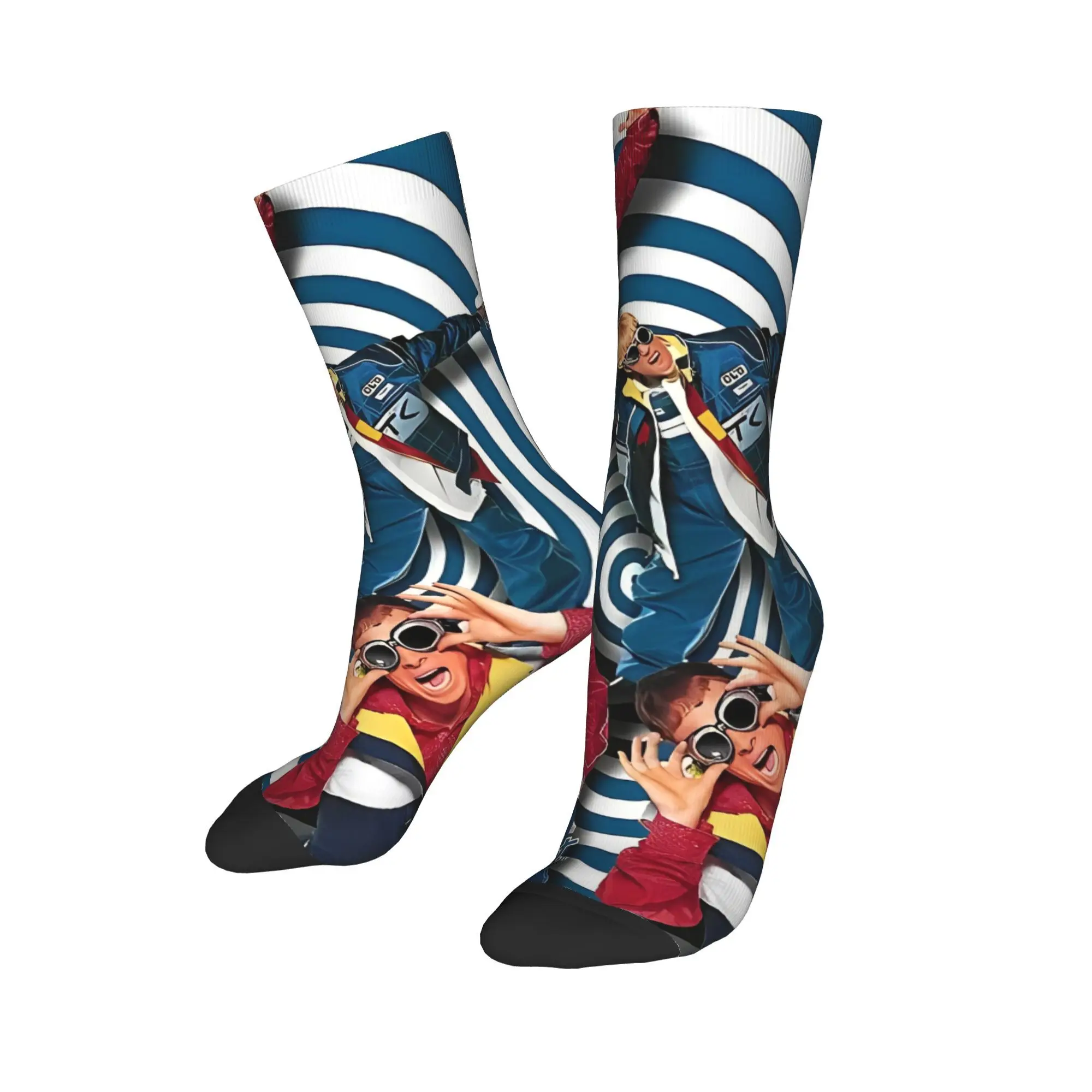 جوارب BSB Backstreet Boys Band جوارب مطبوعة غير قابلة للانزلاق للرجال جوارب متوسطة ناعمة للشتاء ريترو للجري