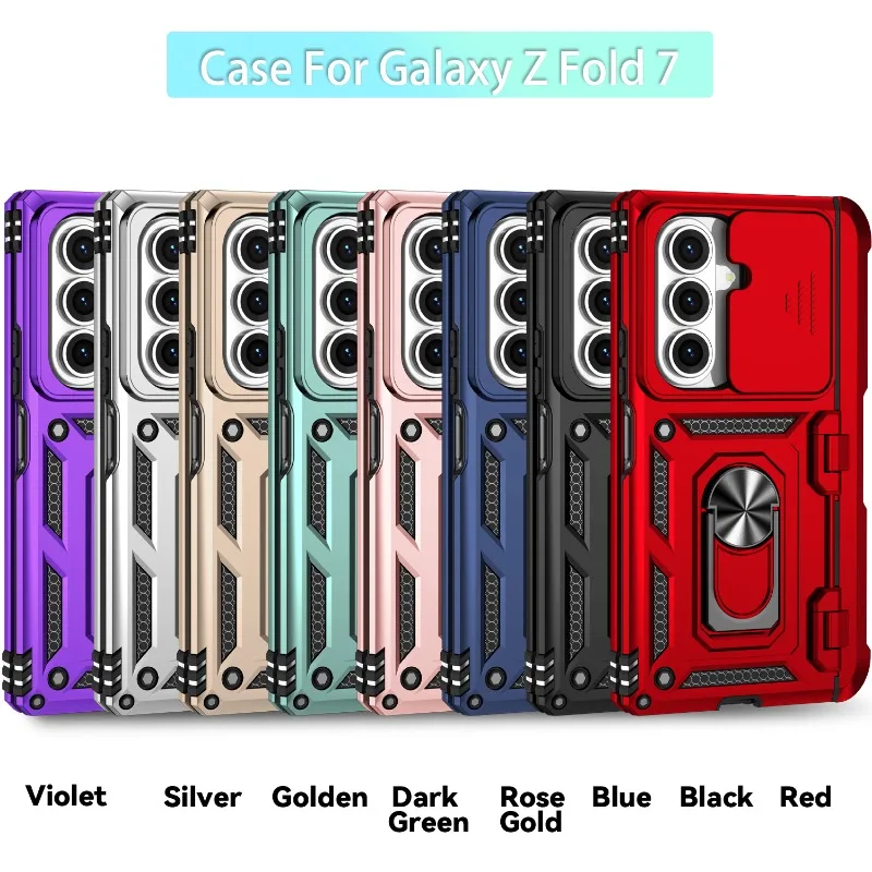 

Высококачественный автомобильный складной чехол с магнитной подставкой для телефона Samsung Glaxy Z Fold 7 FE 6 5 7 5G, защитный чехол в стиле милитари