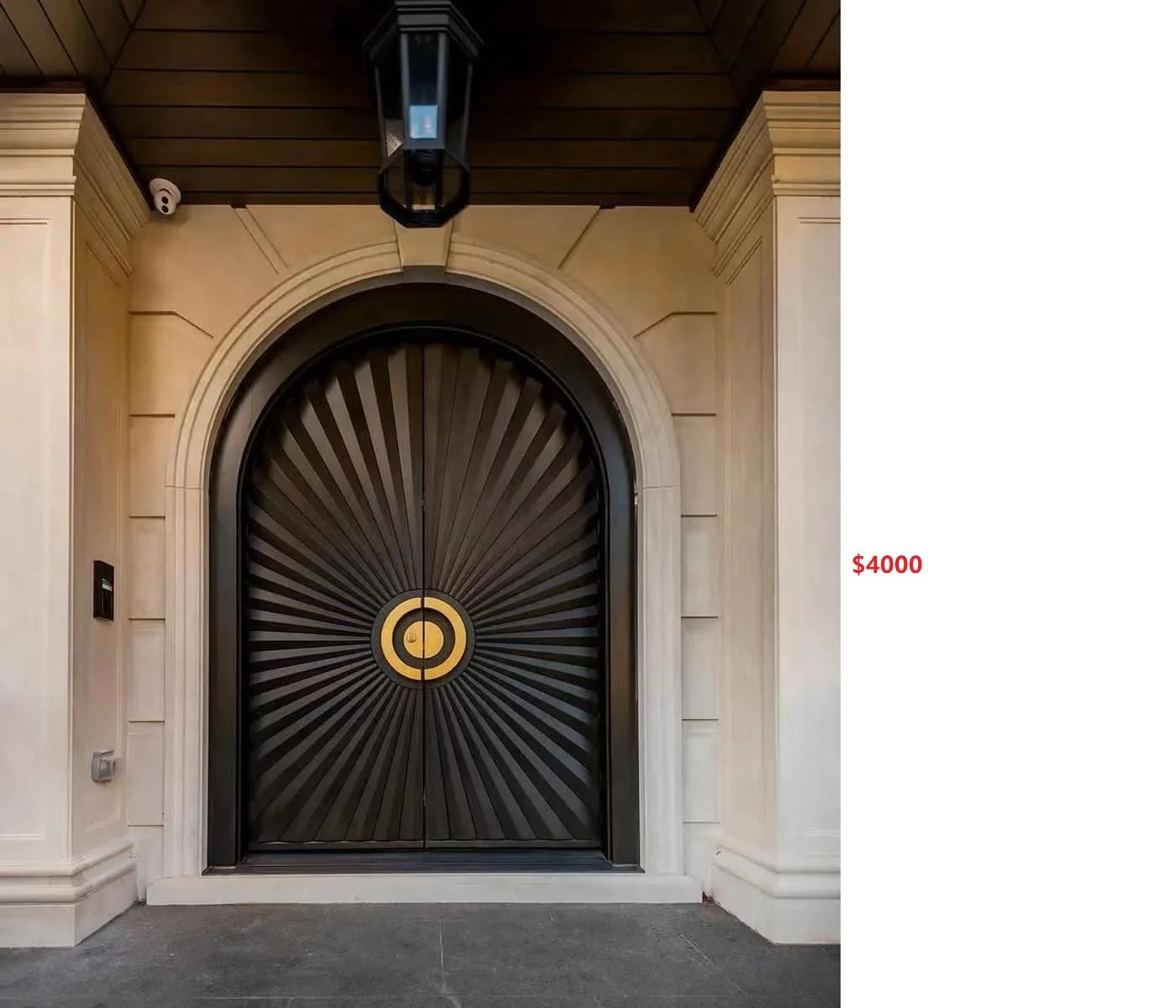 French Style Thermal Break Interior Exterior Wrought Iron Double Door China