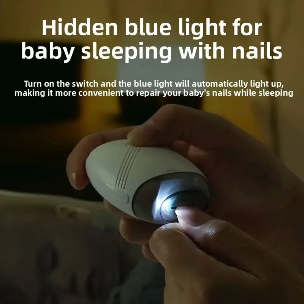 Mini 2 IN 1 Nail Grinder Electric Rechargeable Nail Grinder Trimmer with LED Light Automatic Fingernail Trimmer Nail Care