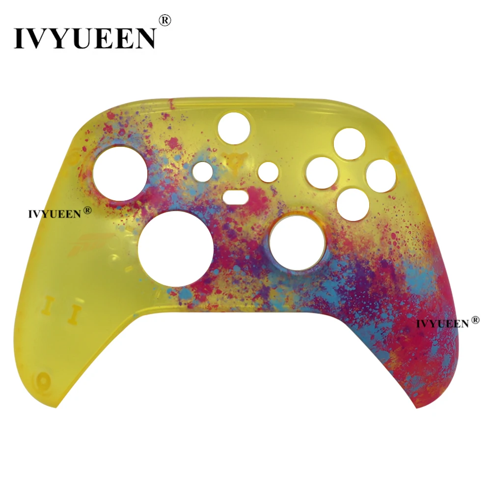 IVYUEEN for Xbox Series X S Core Controller Horizon Housing Shell Case Faceplate Battery Cover Side Rails Share Option Button